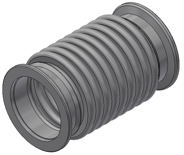 KF-Wellbalg DN15 - AN   15/ 1/a 34/F   /F - Nennlänge = 120mm