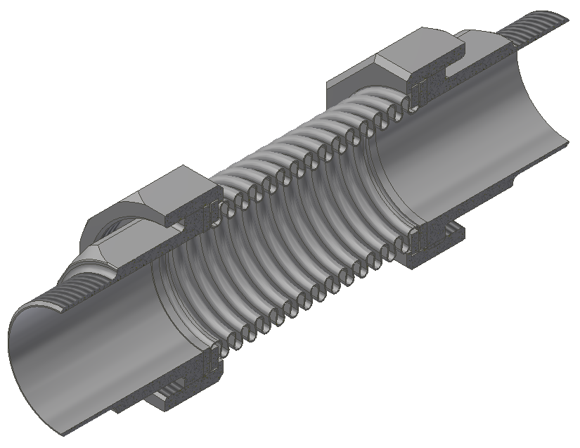 Axialkompensatoren mit Leitrohr und Schutzrohr - Flexomat GmbH