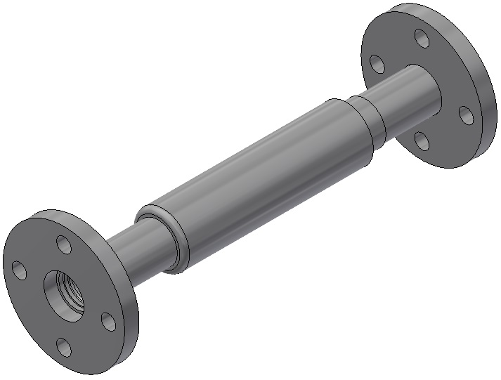 Axialkompensator für Haustechnik - AB  15/ 10/a 32/F/F - Einbaulänge = 230mm