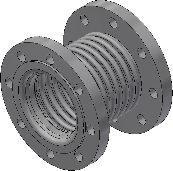 Axialkompensator - AN 100/ 16/a 31/L/L - Nennlänge = 130mm