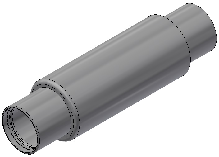 Axialkompensator für Haustechnik - AB  15/10/a 32/R/R - Einbaulänge = 220mm